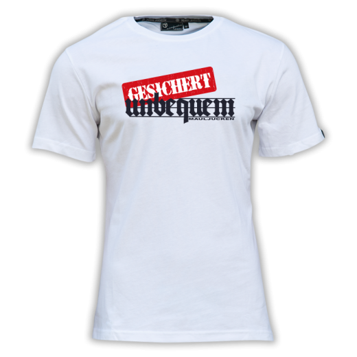T-Shirt UNBEQUEM weiss
