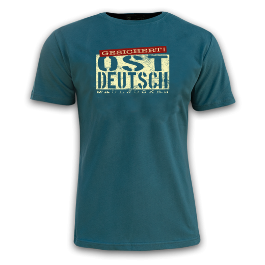 T-Shirt Ostdeutsch mallardblau