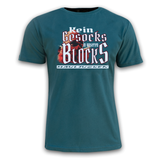 T-Shirt GESOCKS mallardblau