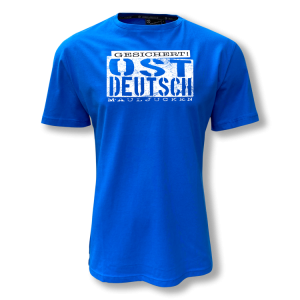 T-Shirt Ostdeutsch blau
